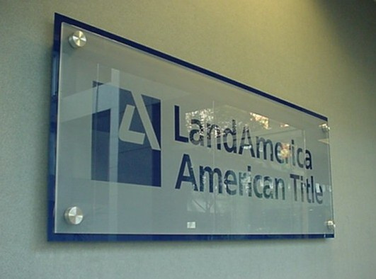 Etched Glass Sign